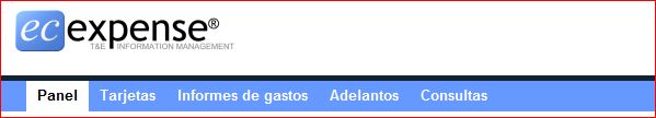barra del usuario agente de gastos